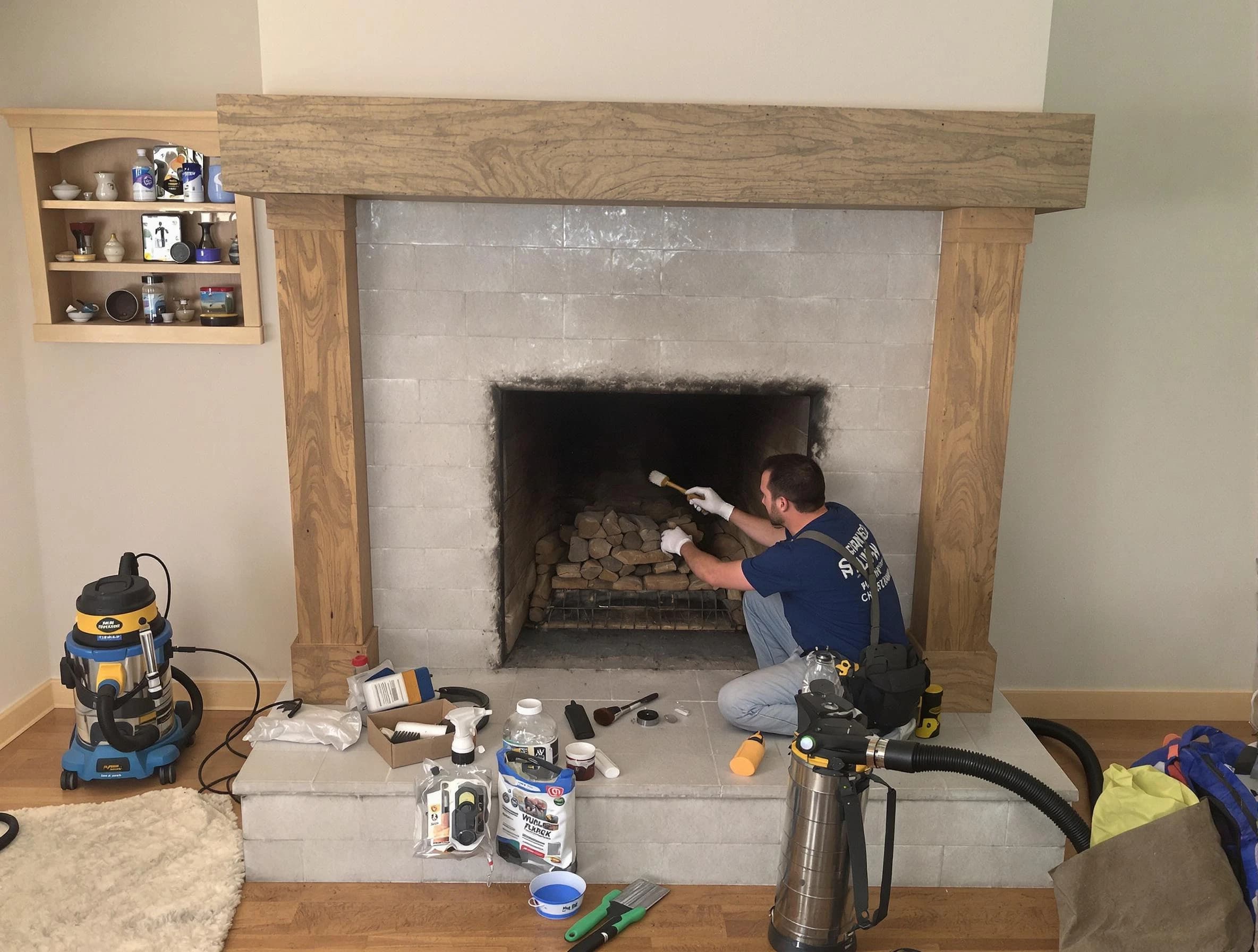 Detailed creosote removal process by Greenwood Village Chimney Sweep in Greenwood Village, CO