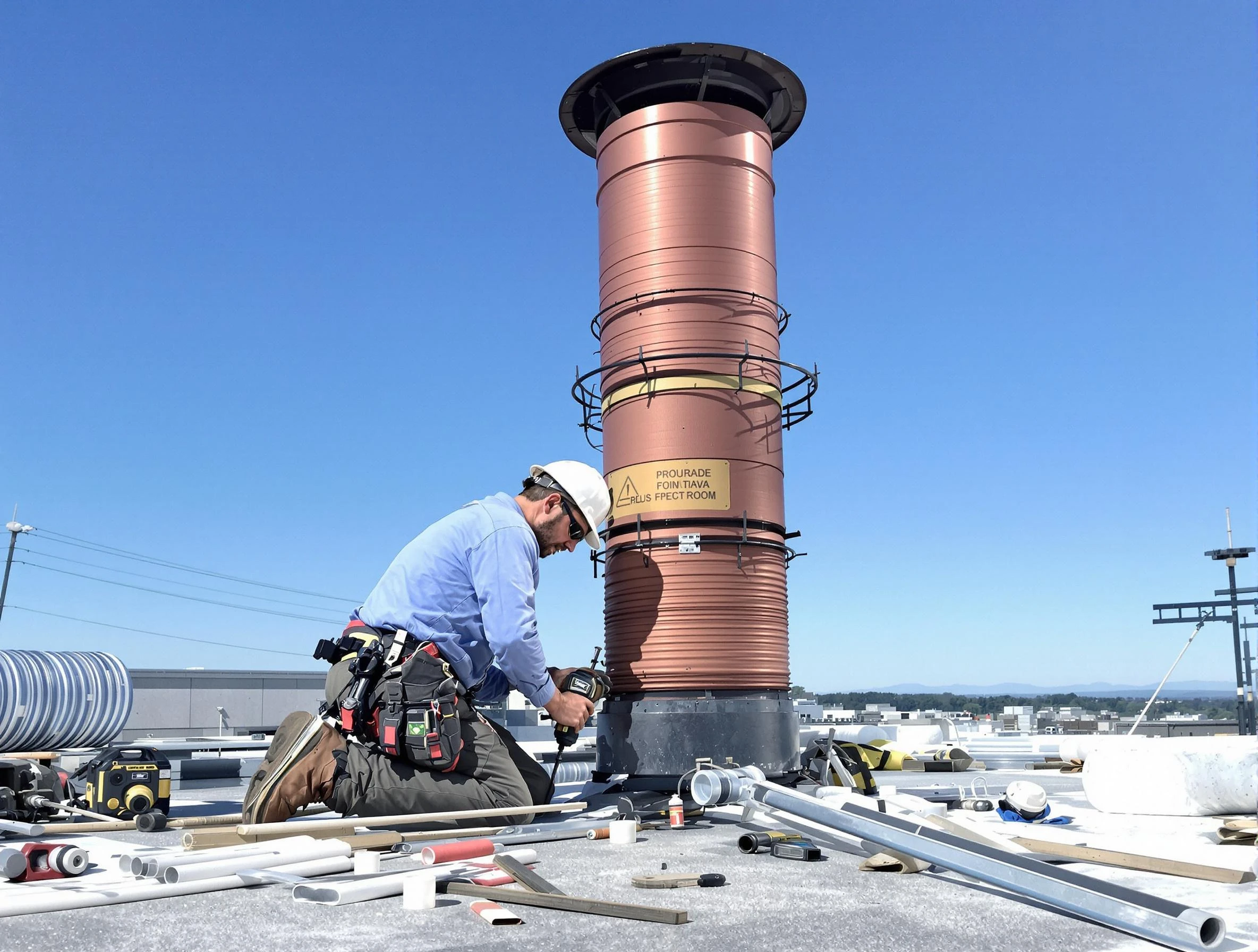 Installed chimney liner by Greenwood Village Chimney Sweep in Greenwood Village, CO