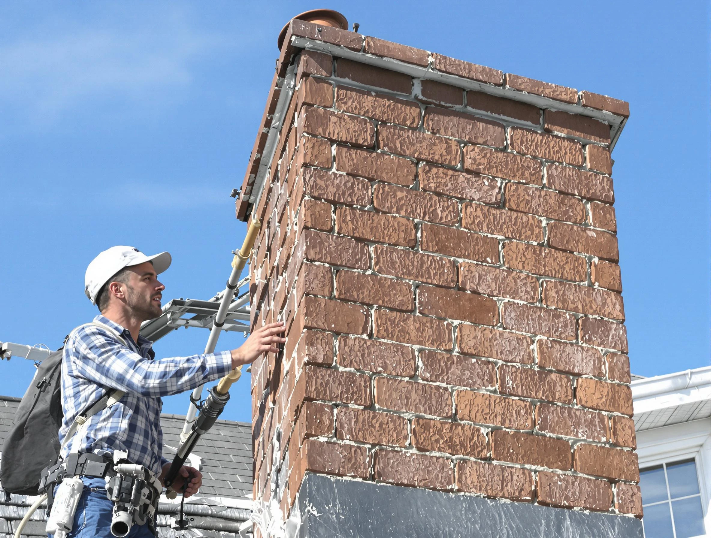Brickwork for a chimney rebuild by Greenwood Village Chimney Sweep in Greenwood Village, CO