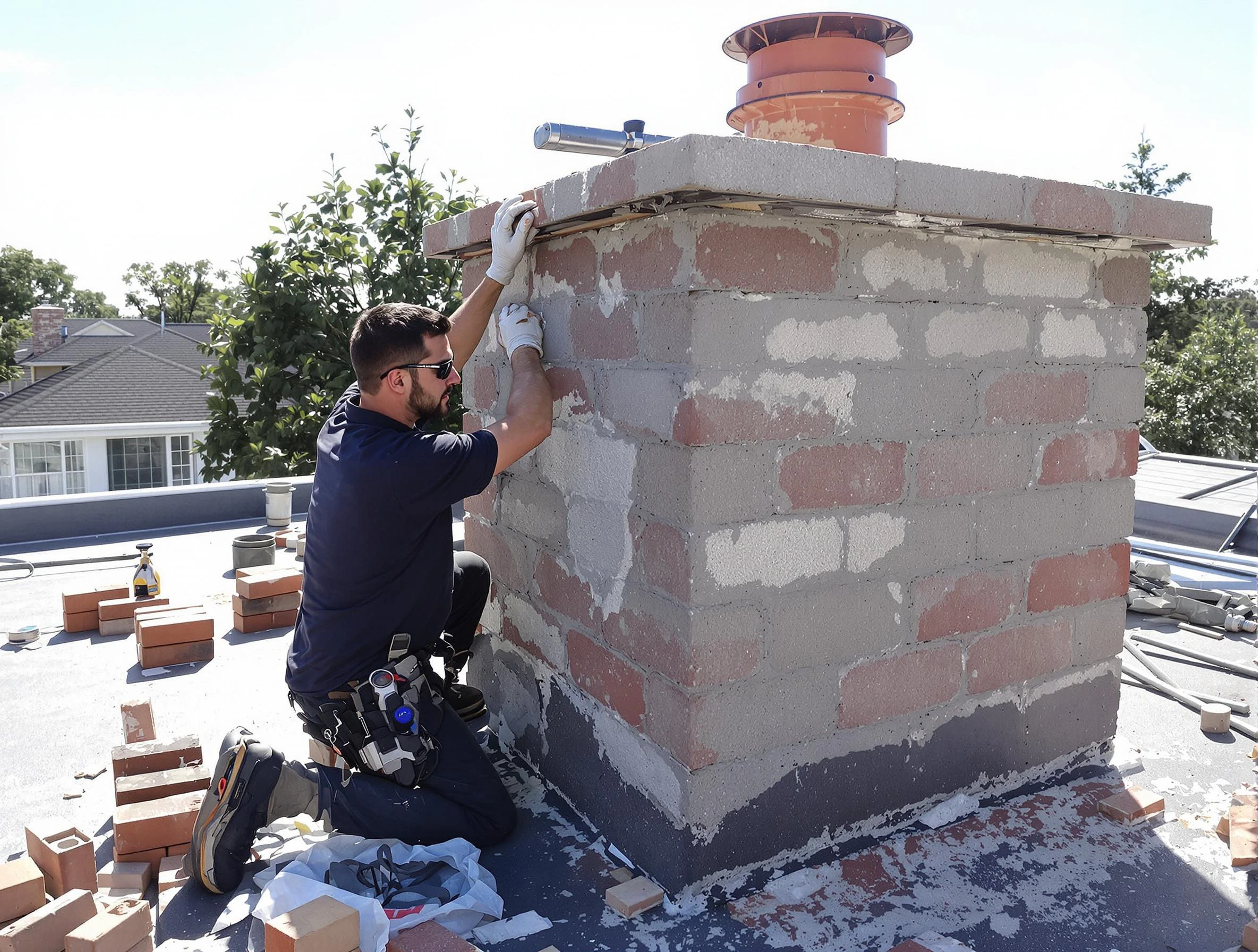 Advanced chimney repair process by Greenwood Village Chimney Sweep in Greenwood Village, CO