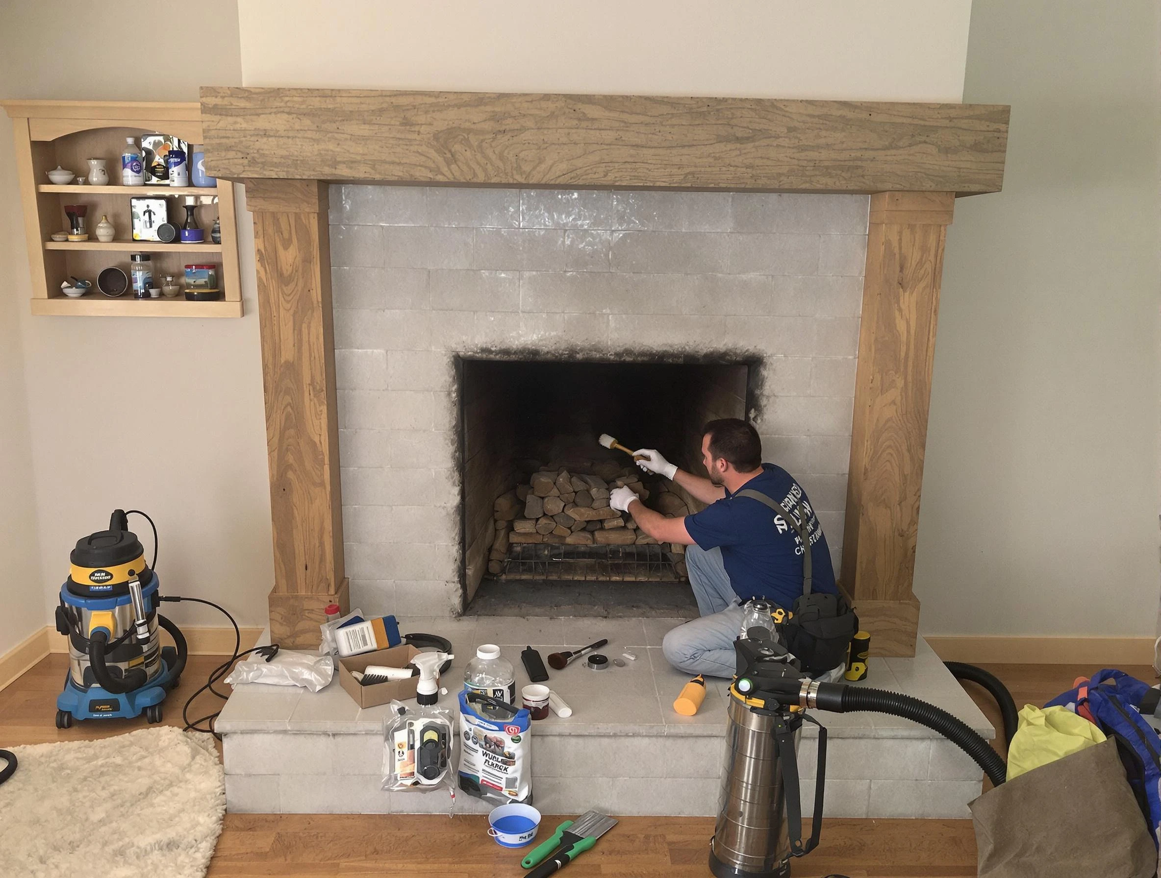 Detailed creosote removal process by Greenwood Village Chimney Sweep in Greenwood Village, CO