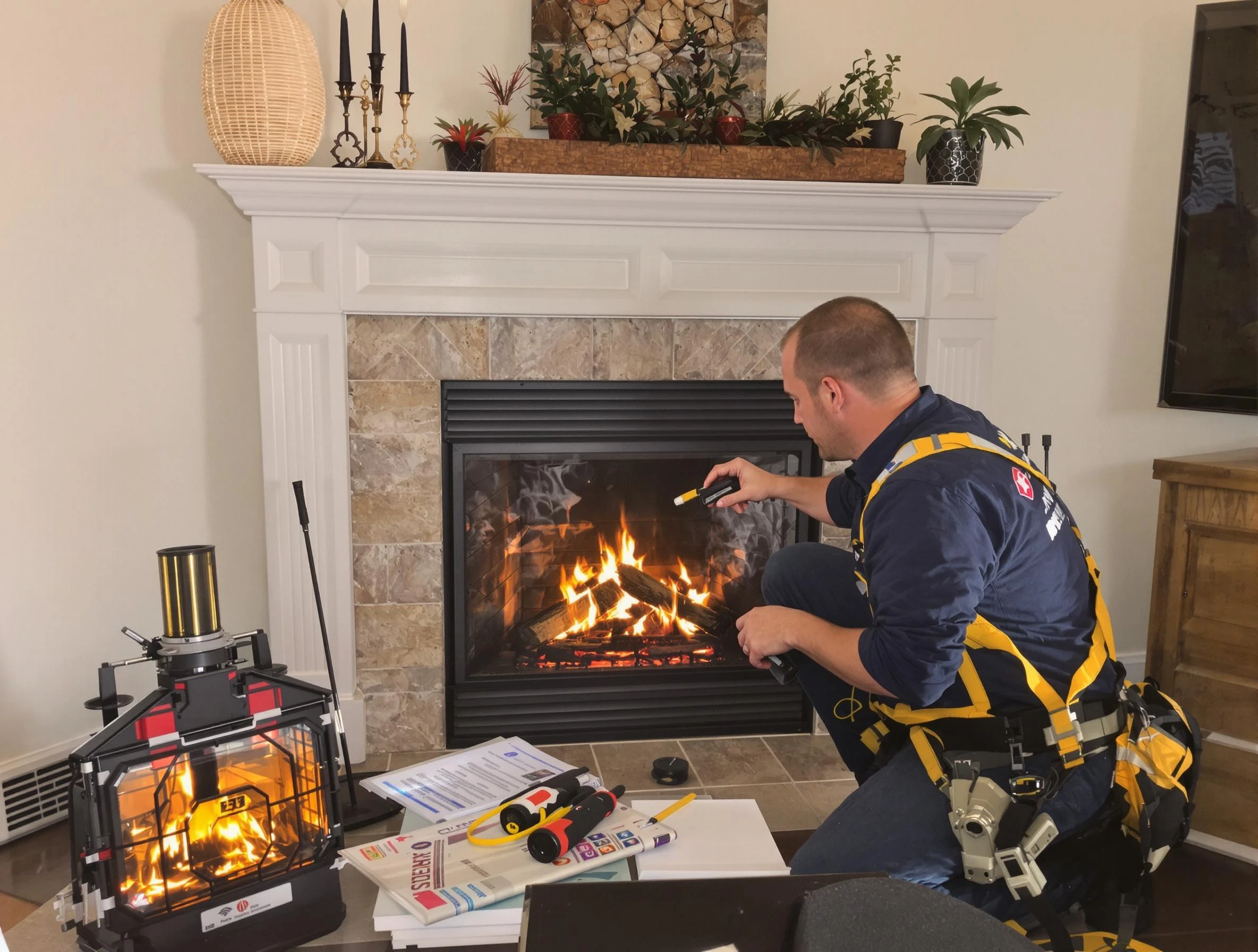 Safety-focused fireplace inspection by Greenwood Village Chimney Sweep in Greenwood Village, CO